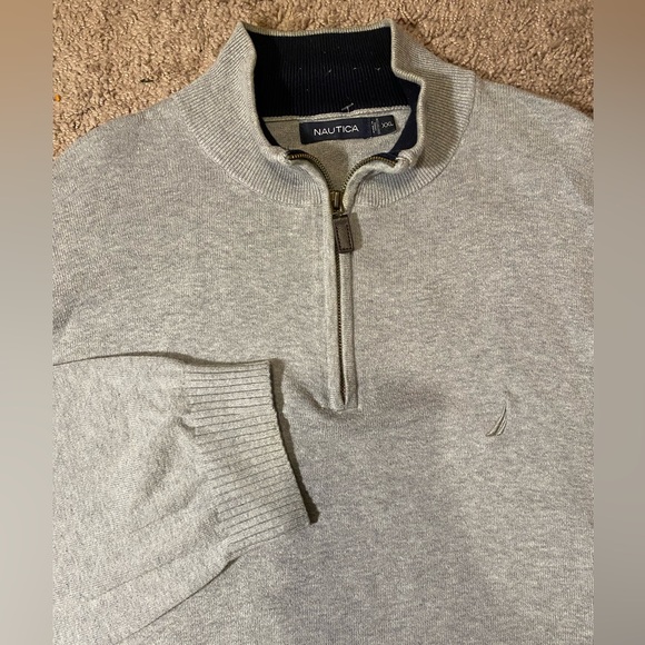 Nautica Other - Nautica 1/4 Zip Dress Pullover Turtleneck Adult Mens Size 2XL XXL Gray Coat